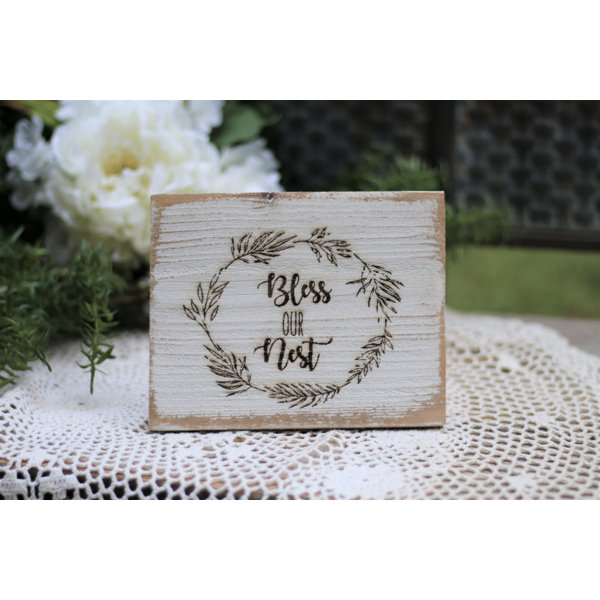 Gracie Oaks Bless Our Nest Wall Décor Wayfair